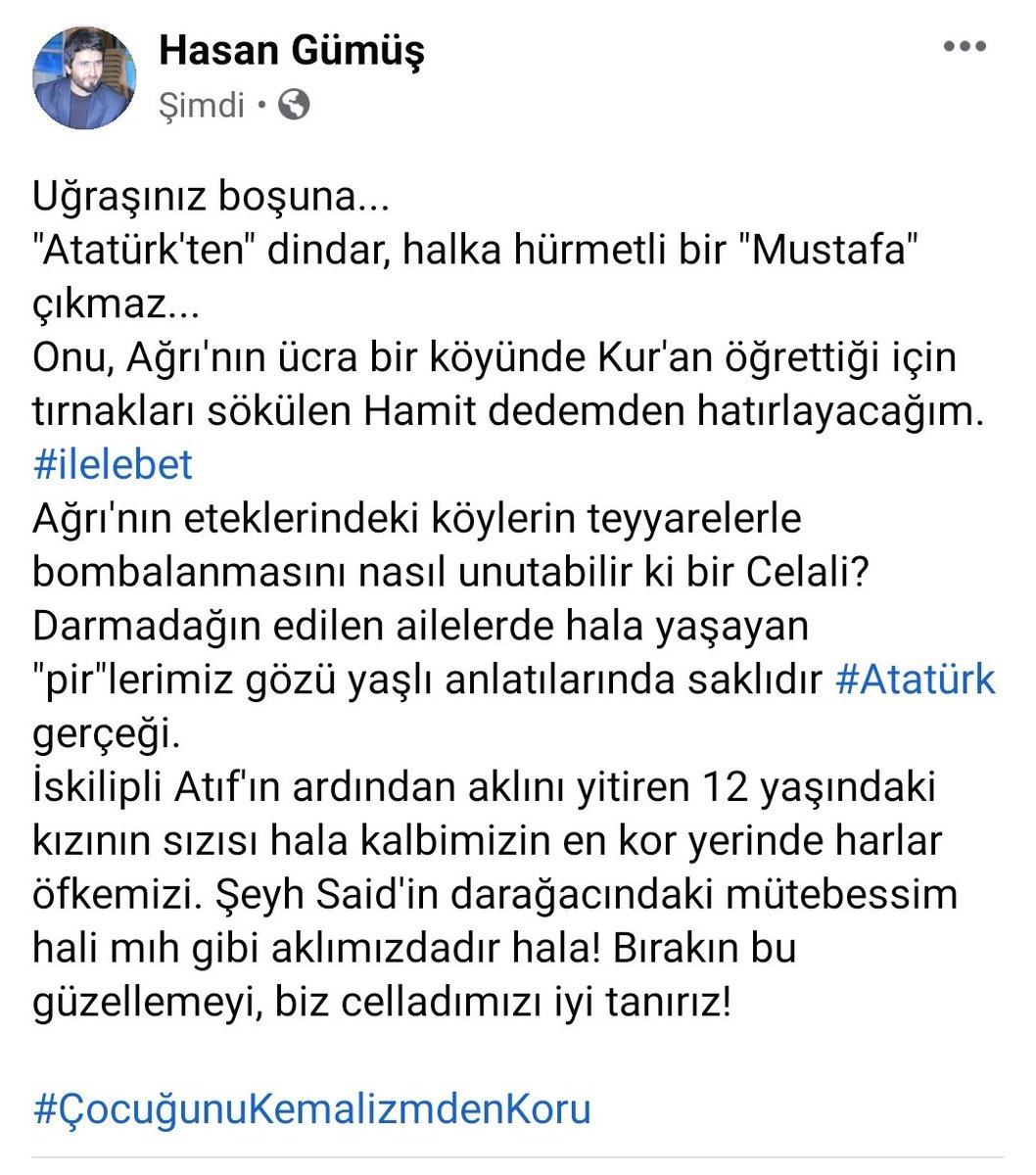 #ÇocuğunuKemalizmdenKoru