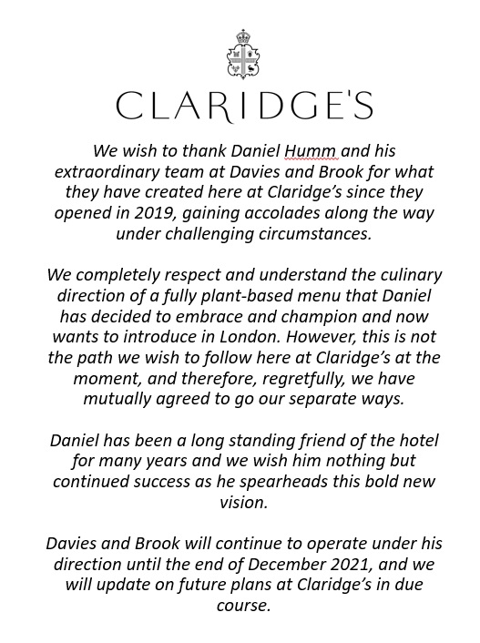 ClaridgesHotel's tweet photo. https://t.co/mUbY1tmo42
