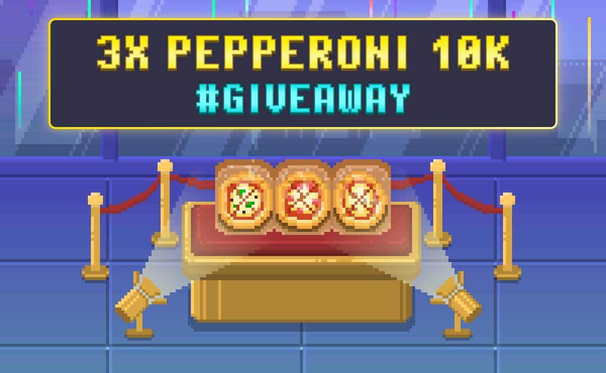 Pizza time 😉

🤯 We are giving away the rarest miners to our community
🍕 3X Pepperoni 10K (1.500.000 Th/s)

⬇️ 3 steps to enter ⬇️

💫 Like &amp; Retweet
🔔 Follow <a href="/rollercoin_com/">RollerCoin 🎮</a> &amp; @Play2Earner
🐹 Tag your hamster friends!

We will choose winners on 29.11 🗓

Good luck, Rollers 🎁