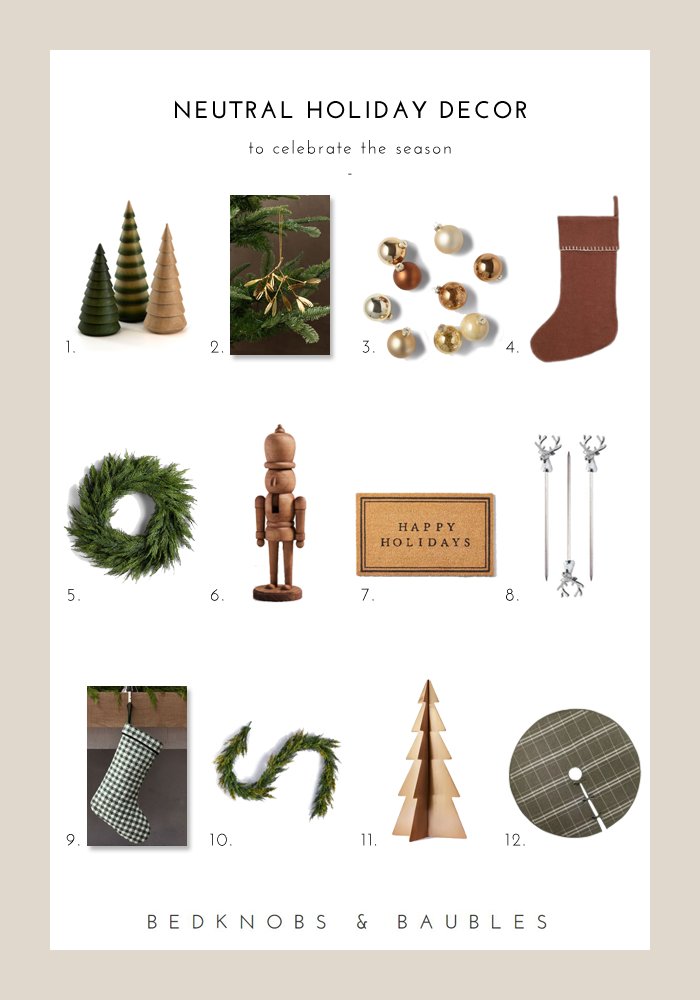 bedknobsbaubles's tweet photo. Sharing my favorite neutral holiday decorations for the upcoming season here: https://t.co/Jx5jvLKW1G https://t.co/Odb0EGyIg1