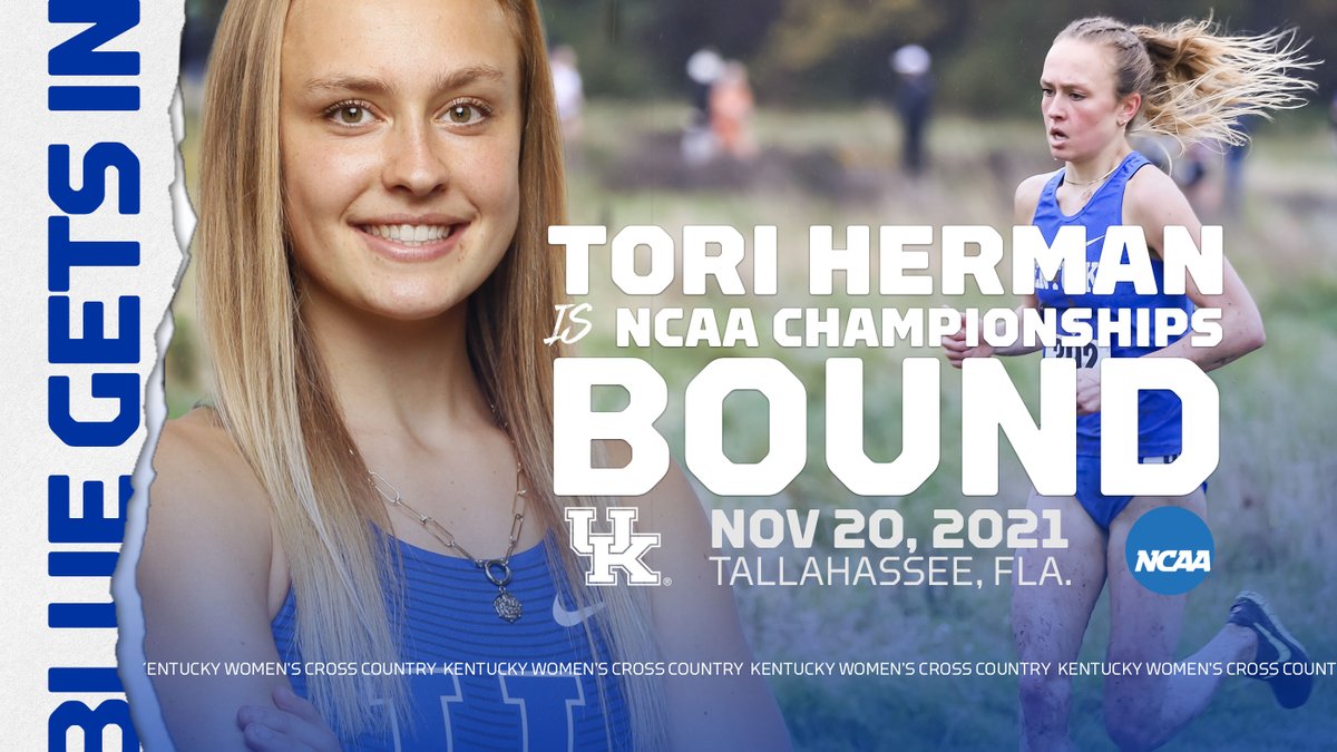 KentuckyTrack's tweet photo. With her 3rd place individual finish (20:09.4) in the women's 6K, Tori Herman is NCAA Championships-bound! 😺 https://t.co/shcE9Oy0u7