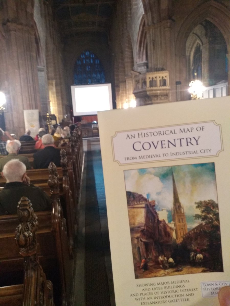 Great to be in Coventry for the public launch of the new <a href="/hist_towns/">HistoricTownsTrust</a>  <a href="/medievalcov/">Medieval Coventry</a> historical map of the city as part of UK #cityofculture 2021 👍👇