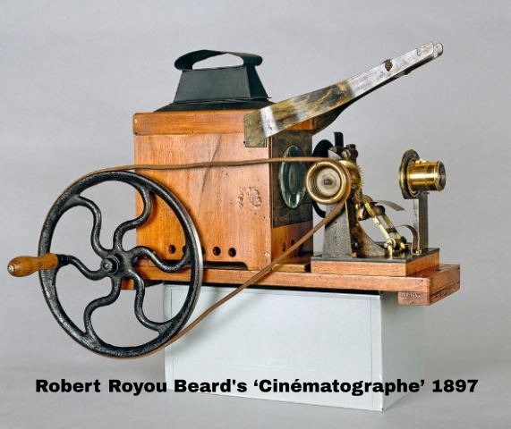 RealPreCinema's tweet photo. 1897
ROBERT ROYOU BEARD (1856-1932)
You recall Beard made #MagicLanterns and designed a regulator that automated oxygen tanks to provide fuel for illumination. Beard had now stayed with the times and began taking a serious interest in the new business of #Cinematography. https://t.co/CWjnKaLNrJ