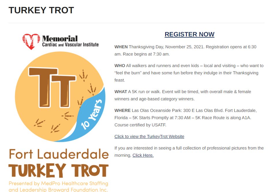 Ft. Laud Turkey Trot tweet media