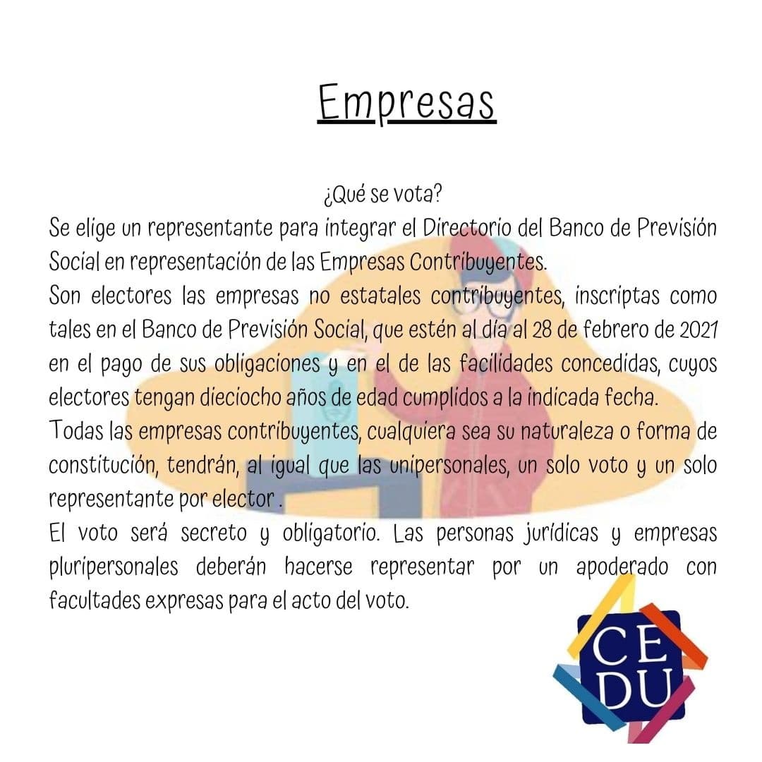 confemprdeluy's tweet photo. El próximo 28 de Noviembre se llevarán a cabo las elecciones de BPS.
Compartimos información a tener en cuenta ante estas elecciones. https://t.co/39ubwmhwhd
