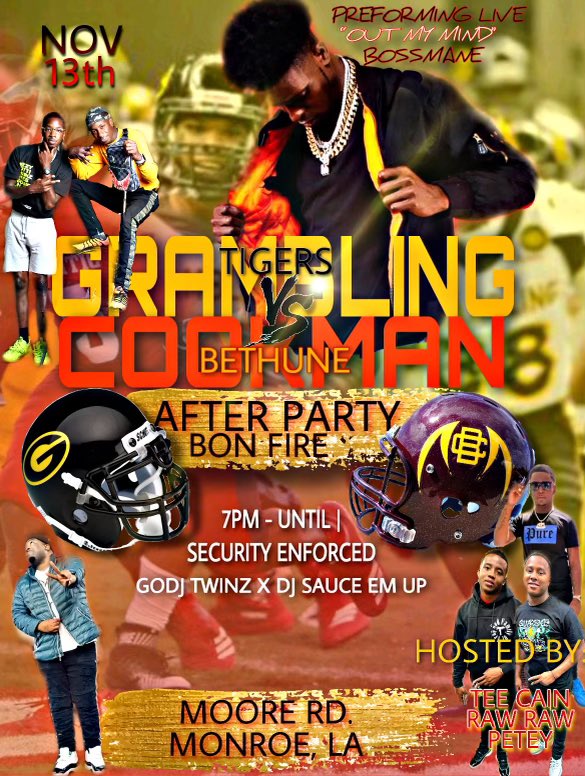 GoDJTwin318's tweet photo. #Gram VS #Bethune LAST HOME GAME OFFICIAL AFTERPARTY #BonFireEdition 🔥🤪 GATES UP AT 7 ‼️RT RT RT https://t.co/FXzopyaMrn