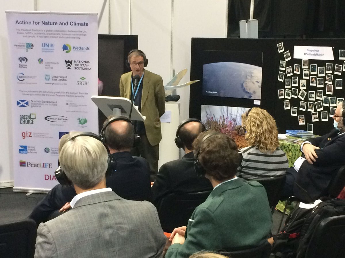 “It now seems inconceivable that there would not be a #PeatlandPavilion at the next COP. Is this the start of a whole new frontier for #peatlands on the world stage? May it live long and prosper” - Richard Lindsay, @UEL_News #COP26 #PeatlandsMatter