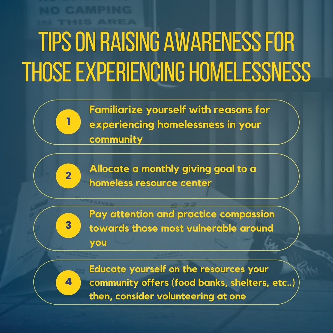 bealightaurora's tweet photo. In honor of hunger & homeless awareness week, here are a few things YOU can do as a community to help those most vulnerable around you. #EVV #evansvilleindiana #hungerandhomelessawarenessweek https://t.co/kea41dkQVI