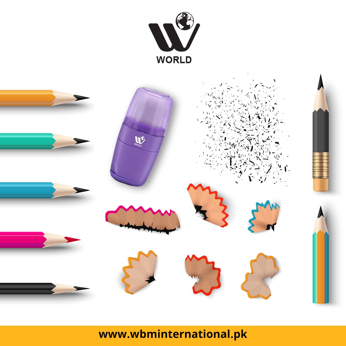 wbmworld's tweet photo. Hard times are like sharpeners, which enhances you to write your life better
 Enhance your life with a W World sharpener 
 Shop Now: https://t.co/AGZqholZVJ
#Wworldstationery #WBMworldstationery #pencilsharpener #wbmsharpener #schoolsupplies #pakistan https://t.co/4BgfyHA60z
