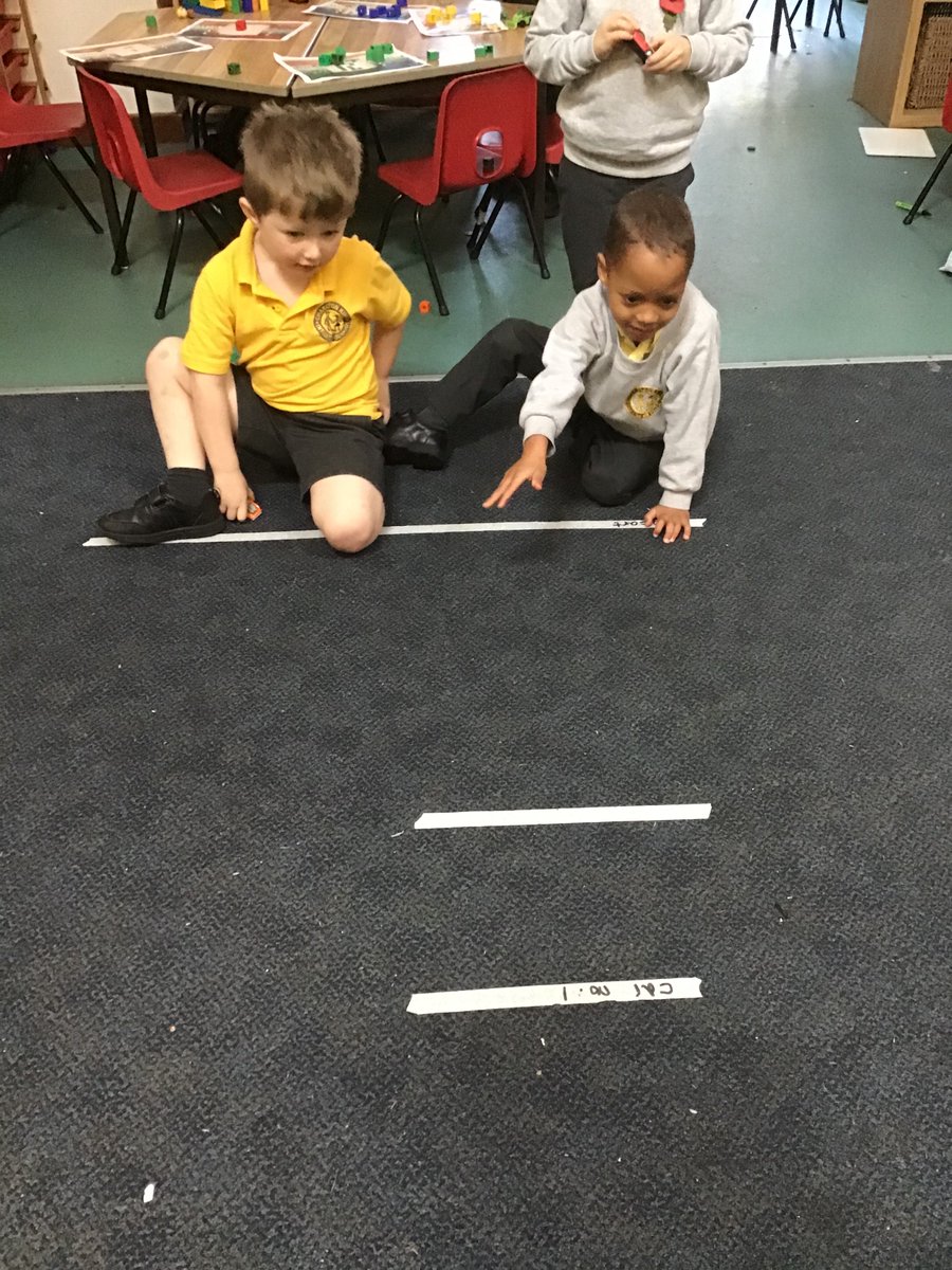 RedClassCharlt1's tweet photo. We have been conducting an investigation, which car will travel the furthest? We then placed some tape and measured how far each one had travelled. https://t.co/mrQuGaraAp
