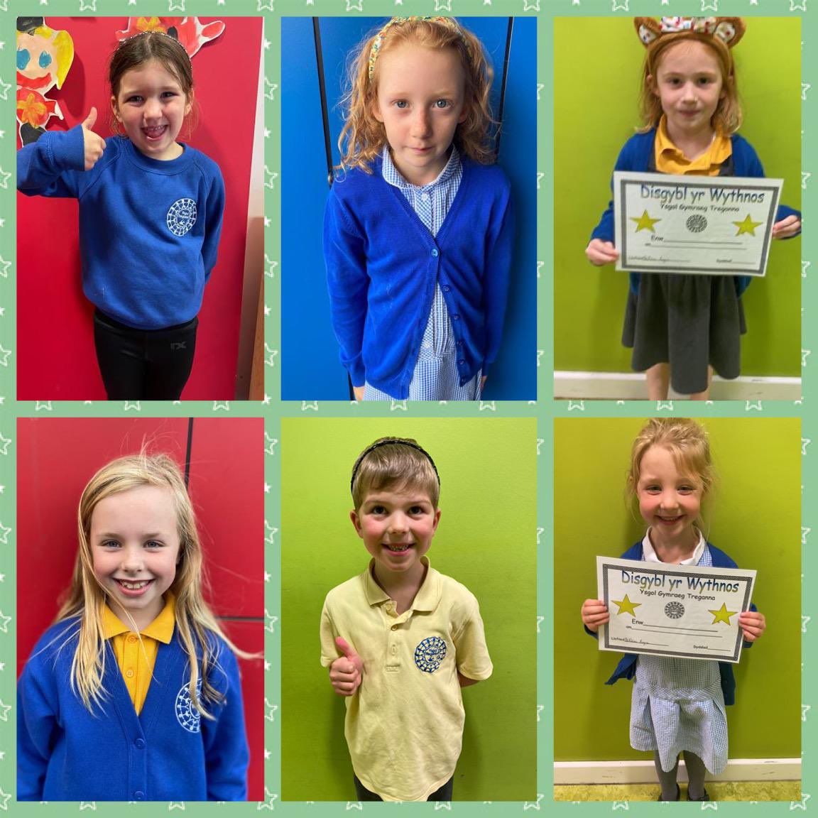 Blwyddyn2Treg's tweet photo. LLONGYFARCHIADAU i ddisgyblion disglair yr wythnos yma ⭐️
rydyn ni mor falch o bob un 👏🏻
joiwch y penwythnos @YsgolTreganna 

CONGRATULATIONS to these pupils of the week ⭐️
we’re very proud of them all 👏🏻
have a lovely weekend 

#joiwch #daiawnchi #balchder https://t.co/IaG1U9R5zp