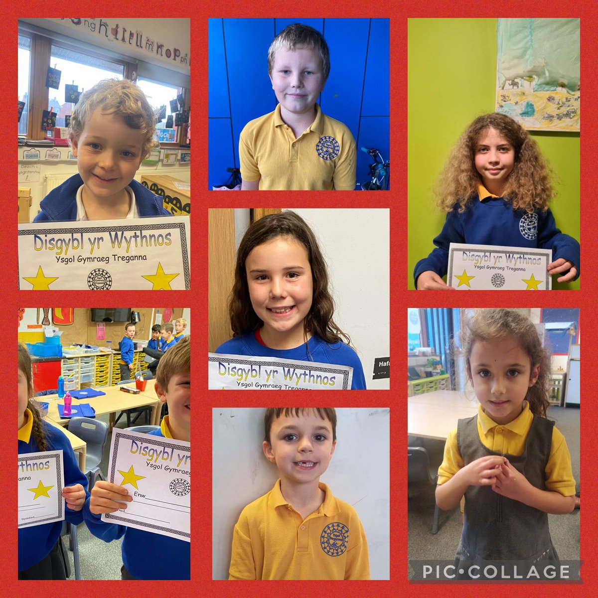 Blwyddyn2Treg's tweet photo. LLONGYFARCHIADAU i ddisgyblion disglair yr wythnos yma ⭐️
rydyn ni mor falch o bob un 👏🏻
joiwch y penwythnos @YsgolTreganna 

CONGRATULATIONS to these pupils of the week ⭐️
we’re very proud of them all 👏🏻
have a lovely weekend 

#joiwch #daiawnchi #balchder https://t.co/IaG1U9R5zp