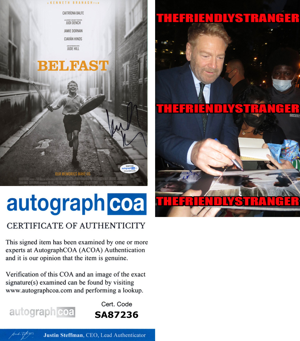 We've Added 20+ New KENNETH BRANAGH Signed PHOTOS from Movies 