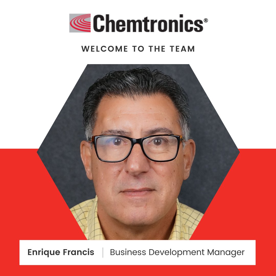 Welcome Enrique Francis, our newest Business Development Manager. He will be actively developing new cleaning chemistries and conformal coatings, and providing lab and field support.

Have a new vapor degreaser or ultrasonic cleaning application? He'll make your job easier!