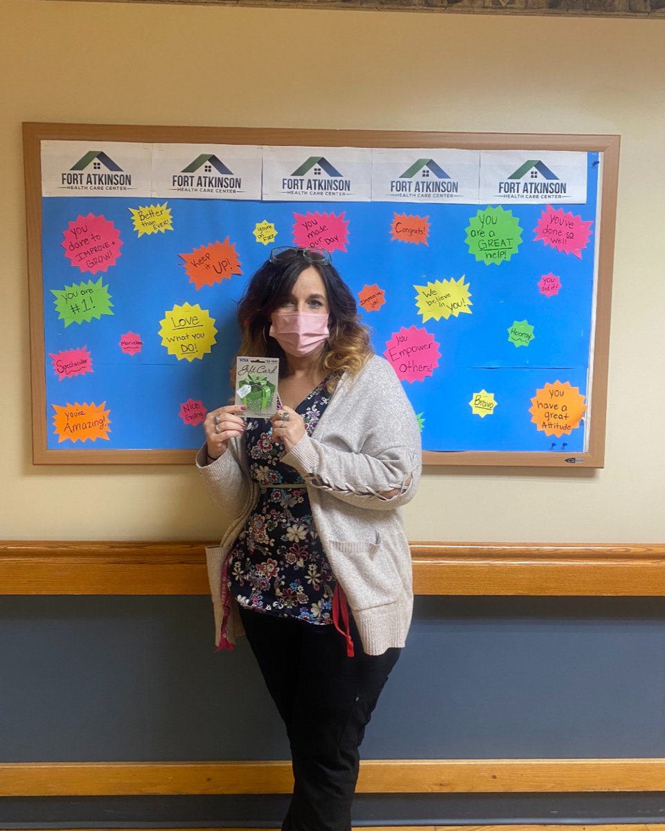 FortAtkinsonhcc's tweet photo. Congratulation to our Employee of the Month, Jo! Jo is a very dedicated and caring Med Tech and CNA, who goes above and beyond each and every day! Enjoy the well deserved $500 gift card!
Bedrock Healthcare

#employeeofthemonth #healthcareworker #CNA https://t.co/DfHHXBwGcu