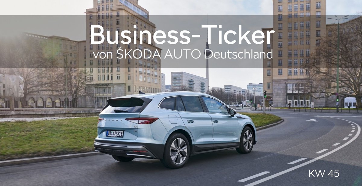 skodade's tweet photo. Die #News der #KW45:
ŠKODA #ENYAQiV gewinnt Goldenes Lenkrad 2021 als bestes Elektro-SUV https://t.co/4VsQ3m7bEr
#SKODA unterstützte Medienpreisverleihung der Kindernothilfe als offizieller Mobilitätspartner https://t.co/EpTmleIinC https://t.co/5vtrORjMQH