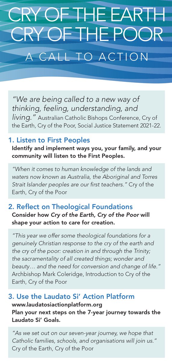 Today is a call to action! The #LaudatoSiActionPlatform is challenging us all. What first step will you take?