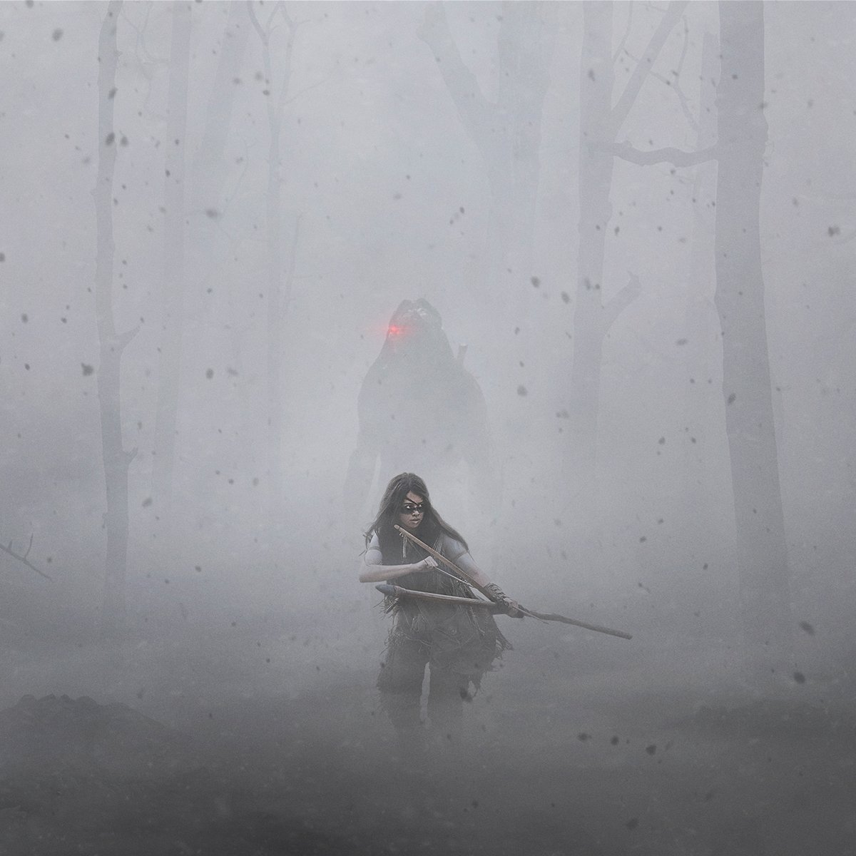 FreddyInSpace's tweet image. And here's official concept art and the logo for PREY, Disney's new Predator movie that's "set in the world of the Comanche Nation 300 years ago." bloody-disgusting.com/movie/3691786/…
