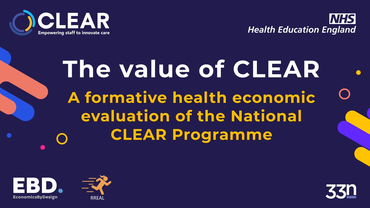 Initial findings from the first independent #economic #evaluation of CLEAR show the clinically-led national #transformation programme is #costeffective, encourages #retention &amp; is likely to deliver results than other complex change projects. Find out more rb.gy/umcvfp
