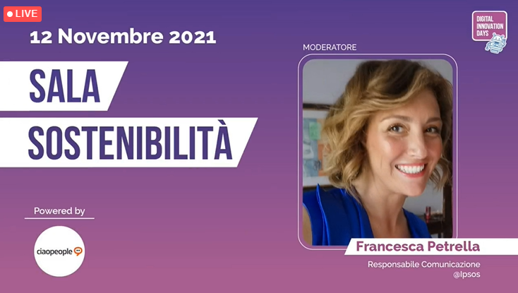 IpsosDoxa's tweet photo. Terzo giorno con i @DIDAYSIT!
Oggi @frapetrella - responsabile comunicazione #Ipsos - ha moderato gli speech della sala #Sostenibilità, in cui si è dato spazio a tutte quelle aziende, brand e istituzioni che operano al fine di generare valore per tutti i propri stakeholder. https://t.co/pp1cRtnYiX