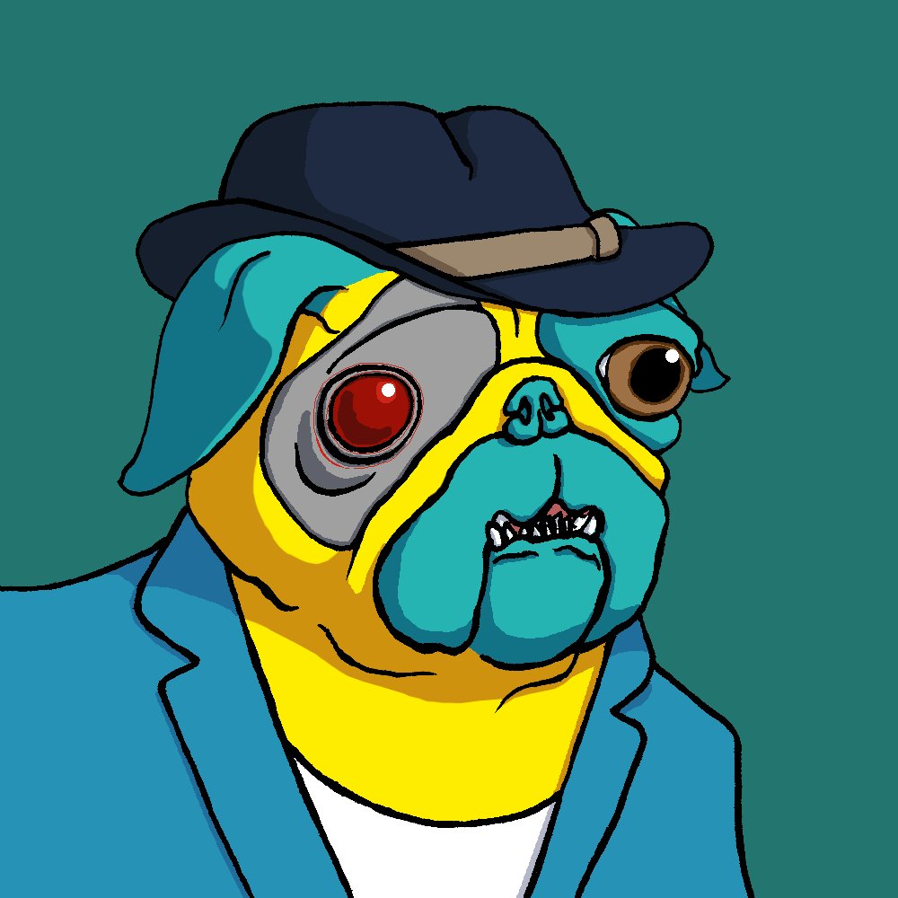 HappyPugGC's tweet photo. Futuristic #detective #HappyPug #0014 from collection #HPGC at @opensea marketplace 
#OpenSeaNFT #pug #NFT #NFTCommunity #pfpNFT

https://t.co/P3mrAY7YOJ https://t.co/1rRCyaYXb6