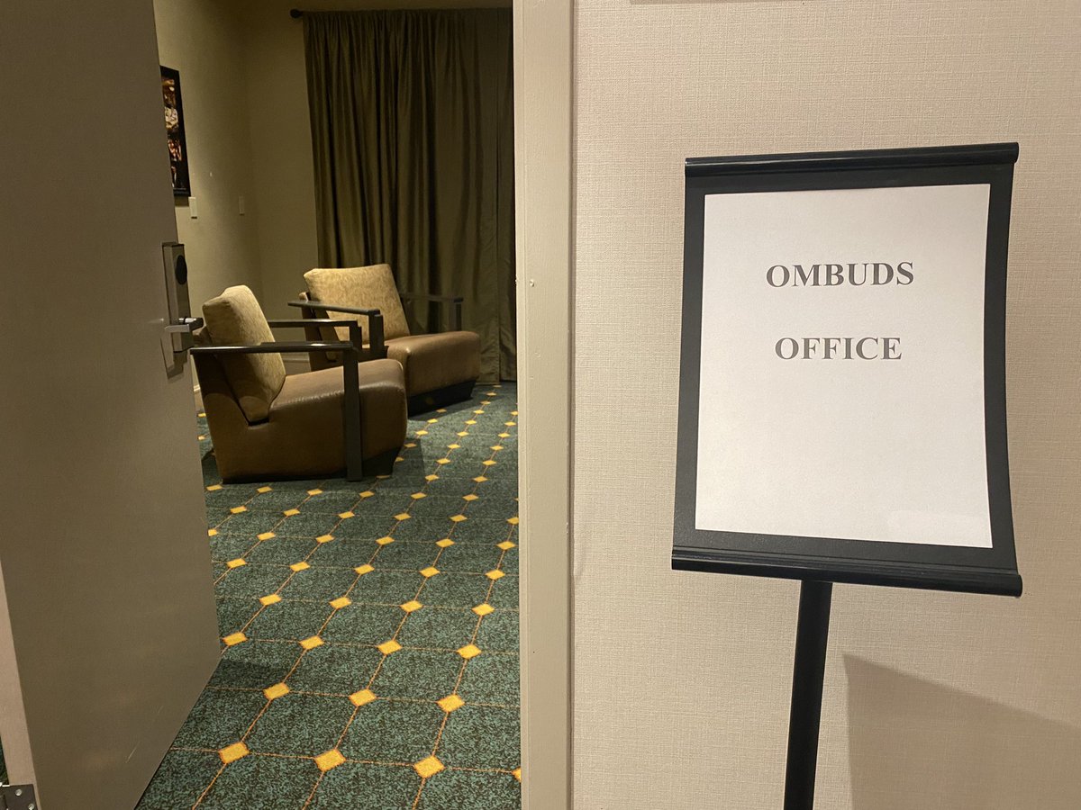 caitlan_anne's tweet photo. The #ALTA44 #ombuds is in! I invite you to swing by and say hi! Office hours are 12-3pm today, but I’m around and available all day. Feel free to contact me to schedule a time to meet! @LitTranslate https://t.co/X4lWqtissl