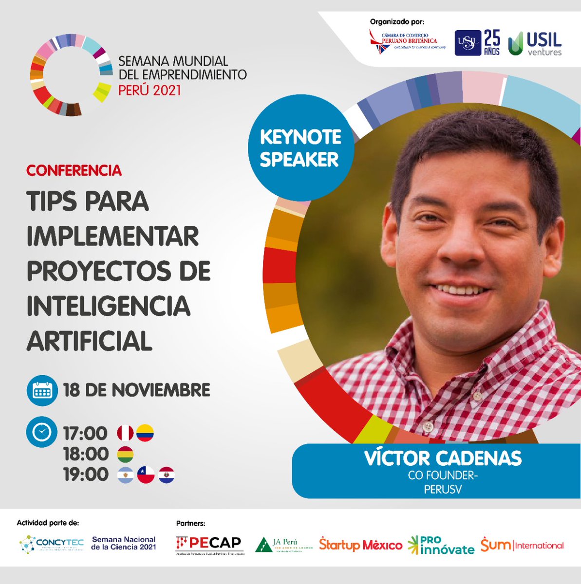 usil_ventures's tweet photo. En este panel les mostraremos, la visión de peruanos que actualmente están relacionados con la implementación de la inteligencia artificial en compañías del nivel de @Apple y @Twitter.

📌 Regístrate aquí: https://t.co/cQSXIpFLyn https://t.co/eKSoauiZAz
