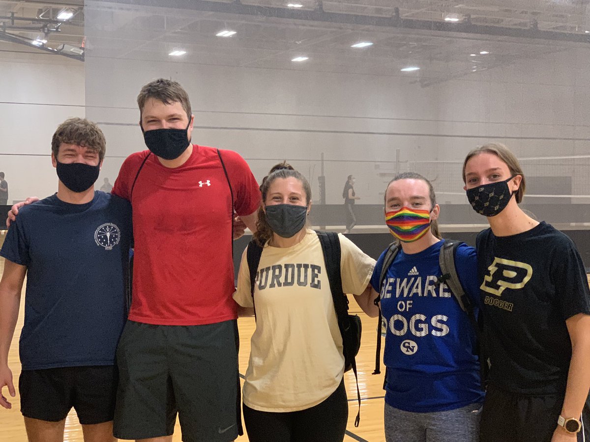 PurdueEWB's tweet photo. During the past 3 weeks, our team was part of our first IM volleyball team! We may not have won any games, but we had a lot of fun playing. 
Our NGO is also currently in Colquechata doing surveying and getting data so we can continue working on the water distribution system. https://t.co/DEMMAUiEL3