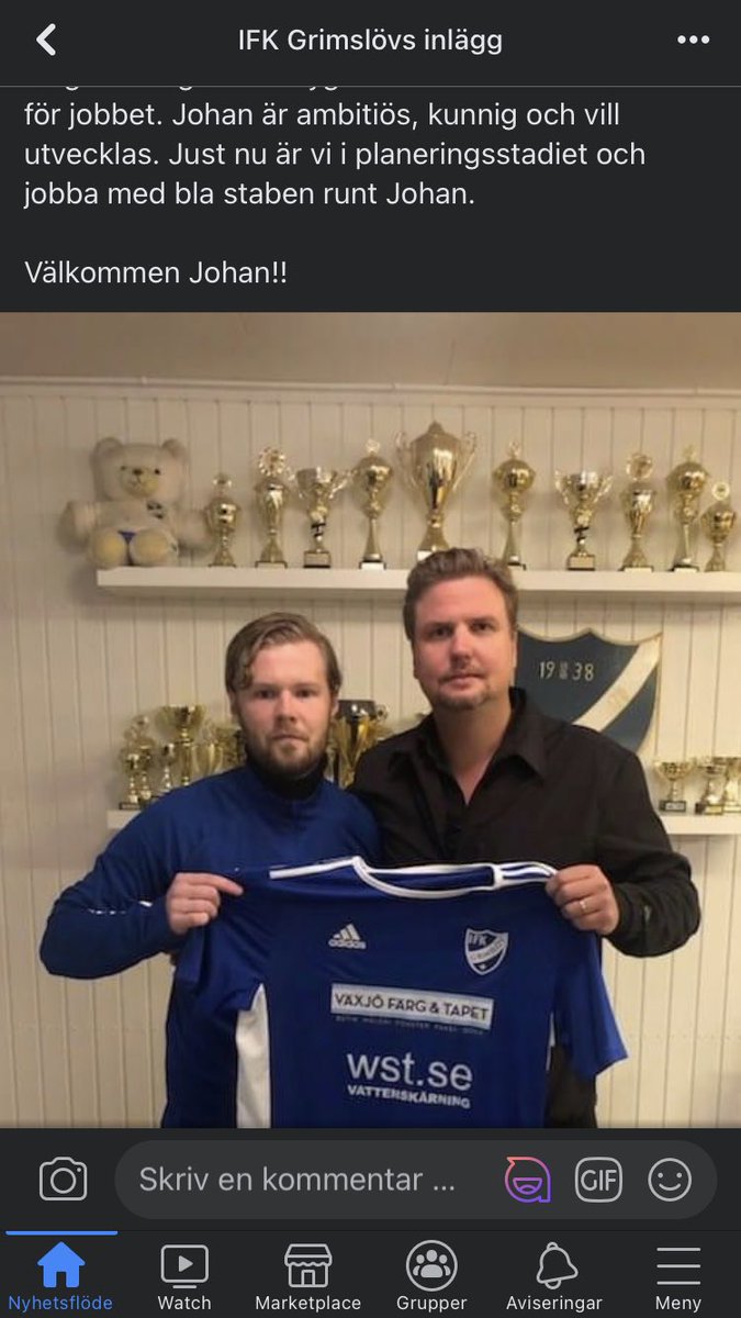 IFKgrimslov's tweet photo. Johan é klar! https://t.co/xSPVqtIoHu