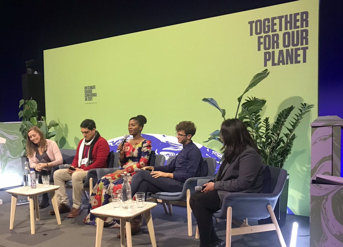 WorldYMCA's tweet photo. “Leaders, you are here to negotiate for our future, not for your own benefit. You are here for the entire world.”

The wisdom from young YMCA Ambassadors continues at our global film premier @COP26 👏

Rebecca Nkunde @rodripuntriano @YlliAlija @_dianalopera 

@YMCAScot #YMCACOP26 https://t.co/xGPiJWF5Jw