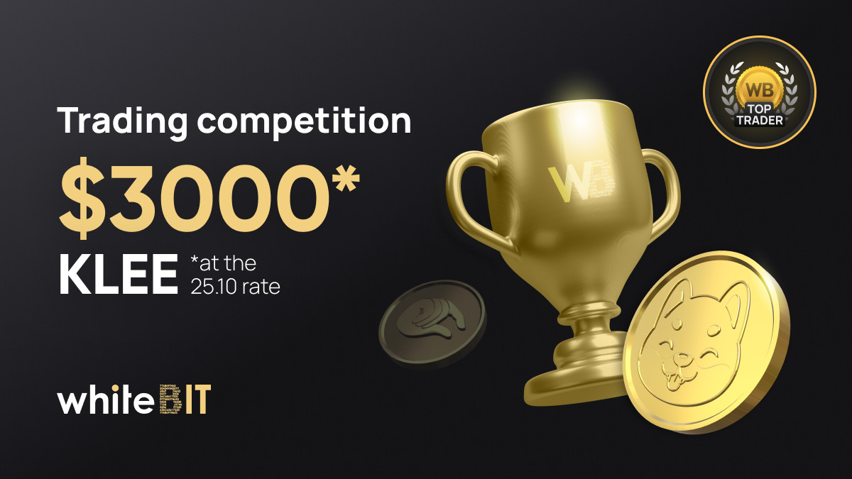 🏆 Our <a href="/KleeKaiETH/">KleeKai 💜</a> Trading competition will be held from the 14th till the 23rd of November. Trade the $KLEE / $DECL pair &amp; share the 3 122 000 000 000 KLEE prize pool.

Keep trading and improving your skills: whitebit.com/trading-compet…