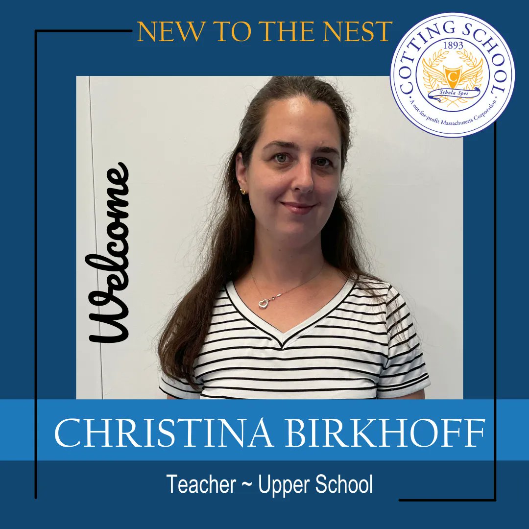 CottingSchool's tweet photo. New to the Nest! Welcome to the team, Tina!
#NewToTheNest #Falcons #StaffIntroductions #WelcomeToTheTeam #CottingSchool #AccessibleEducation #SpecialEducation https://t.co/lZM6L7VBXs