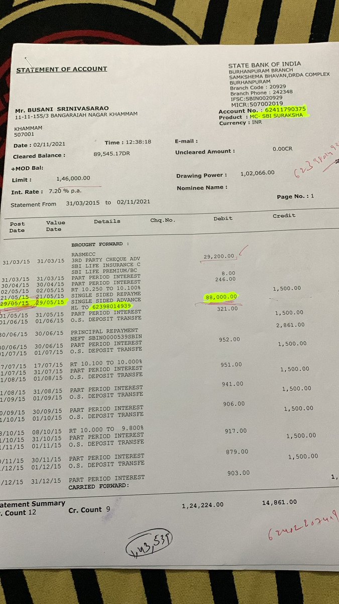 yadav2407's tweet photo. @TheOfficialSBI why 88k paid to builder from housing loan insurance account. Now insurance is lapsed and we lost 10lakh insurance amount. Who is responsible for this ???
#lazySBI #nevertrustSBI https://t.co/k0C3IuhjwG