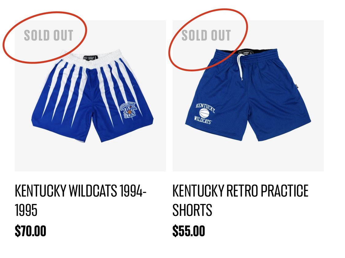 As hot as these items are, it’s crazy that UK doesn’t play along and wear throwbacks.