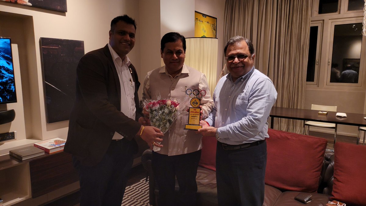 LAKHYA KONWAR (@_lakhyakonwar_) on Twitter photo President <a href="/afiindia/">Athletics Federation of India</a> Shri <a href="/Adille1/">Dr. Adille. J. Sumariwalla. OLY</a> and Maharashtra Olympic Association General Secretary <a href="/DevShirgaonker/">Namdev Shirgaonker</a> met Honble Union Minister and President <a href="/AssamOlympic/">Assam Olympic Association</a> Shri <a href="/sarbanandsonwal/">Sarbananda Sonowal</a> in Mumbai this evening. President <a href="/afiindia/">Athletics Federation of India</a> Shri <a href="/Adille1/">Dr. Adille. J. Sumariwalla. OLY</a> and Maharashtra Olympic Association General Secretary <a href="/DevShirgaonker/">Namdev Shirgaonker</a> met Honble Union Minister and President <a href="/AssamOlympic/">Assam Olympic Association</a> Shri <a href="/sarbanandsonwal/">Sarbananda Sonowal</a> in Mumbai this evening.