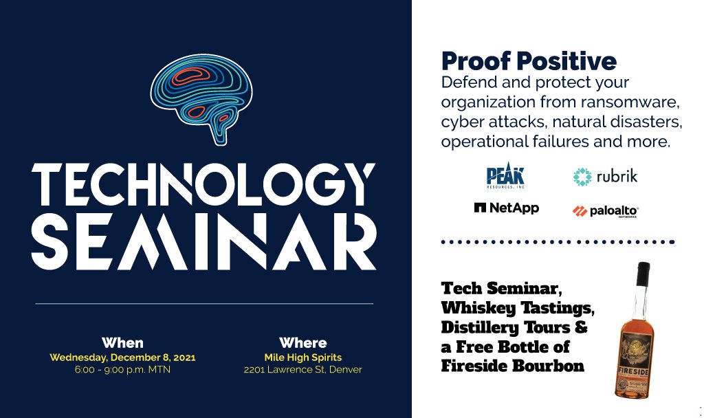 Please Join us at Mile High Spirits in Denver on December 8th for a Technology Seminar, Whiskey Tastings, Tours &amp; a Free Bottle of Fireside Bourbon!

peakresources.com/proof-positive…