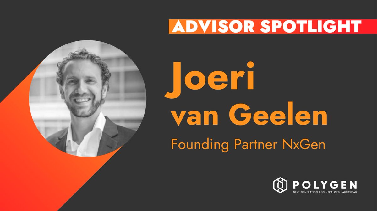 📣 #Polygen - #Advisor Spotlight

🟣In our latest growing article, we introduce you to the advisors behind the project. Today, we have Joeri van Geelen, the founder of NxGen.

⚡Read all about it here:
medium.com/polygen-ecosys…

#Launchpad #DeFi #Crypto