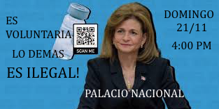 VirginiaAlvar19's tweet photo. Las vacunas son experimentales y no pueden ser legalmente obligatorias. El gobierno y el que acoja la norma que abusa de los Derechos Fundamentales Dominicanos comete crímenes que no perimen. #DictaduraSanitariaRD #Nonosdoblegamos #TSADecideYa https://t.co/TrY7dFXZO1