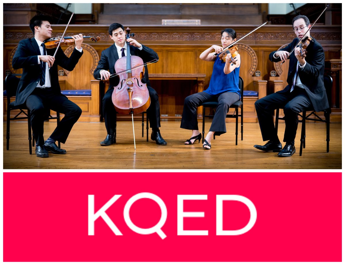 telegraph4tet's tweet photo. We spoke with @RadioBWatt of @KQEDnews Morning Edition, about the livestream for @ClimateMusic & @YuryRevich's bi-continental event, "A Musical Call for Climate Action"!
Listen: https://t.co/DdDeFzFcC4
#TelegraphQuartet #StringQuartet #Radio #Interview #COP26 #ClassicalMusic https://t.co/xx8Q3jJgei
