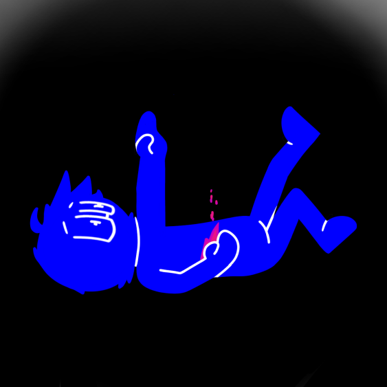 blueanimates's tweet photo. TW FOR BLOOD // 
.
.
.
.
.
.
.
.
just some art i made, ig it kinda counts as vent art??? anyways this is what happens when u give a sad tired blue person a phone with flipaclip installed at 4am
#ventart https://t.co/EKEW9J0Hgh