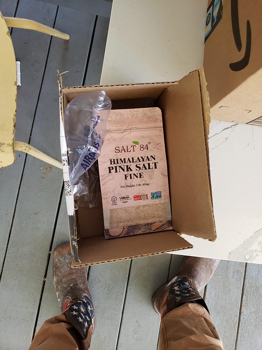 Salt84official's tweet photo. Thank you Lee Colin for reviewing the #𝐬𝐚𝐥𝐭𝟖𝟒 𝐇𝐢𝐦𝐚𝐥𝐚𝐲𝐚𝐧 #𝐏𝐢𝐧𝐤𝐬𝐚𝐥𝐭 𝐟𝐢𝐧𝐞
I was impressed with the grain the taste and the convenience of the zip-lock package. Thoughtful
https://t.co/FdZMW67iy7 
#himalayan #WBM #food #cooking #wbminternational #minerals https://t.co/H23AfUeF8S