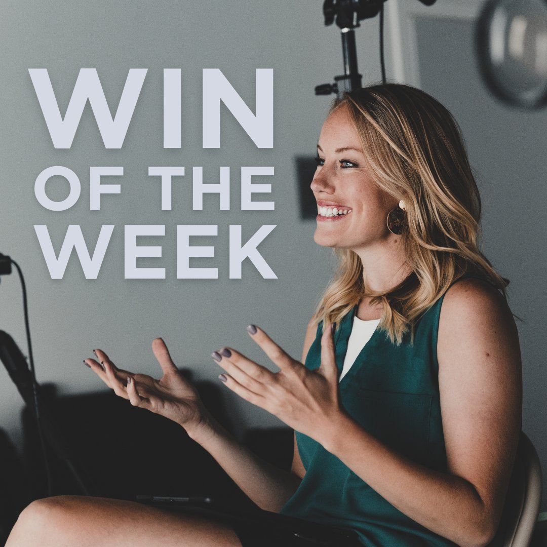 Tell us something good! Comment about a WIN you had this week, big or small. We want to celebrate you! 🎉 #keepgrinding #winoftheweek