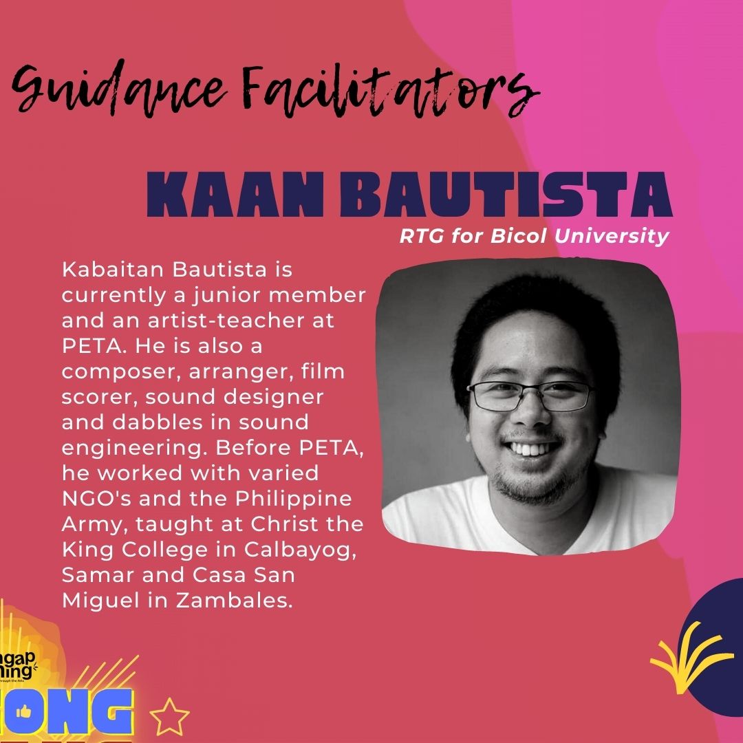 lingapsining's tweet photo. Kilalanin ang Bagong Bilang Repertory Theater Guidance Facilitators sa Theater for Development workshops.
Abangan ang nilulutong palabas ng mga Bagong Bilang workshoppers ngayong December 11, 2021!
#LingapSining #MasMaramiTayo #BagongBilang https://t.co/kuC0yOC4Lx