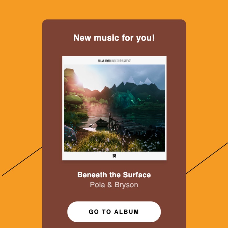 spotifyartists's tweet photo. Cultivating long-term listeners is 🔑

For their third album release, @Pola_Bryson utilized Marquee to do just that. Listeners who saw the Marquee went on to save or add the track to a playlist 38% of the time 📈