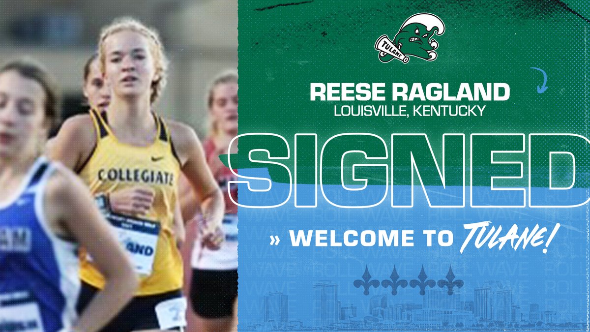 GreenWaveXCTF's tweet photo. We got another one!! Welcome Reese Ragland to the Big Easy!!

#RollWave🌊 https://t.co/qL99h4FzJ6