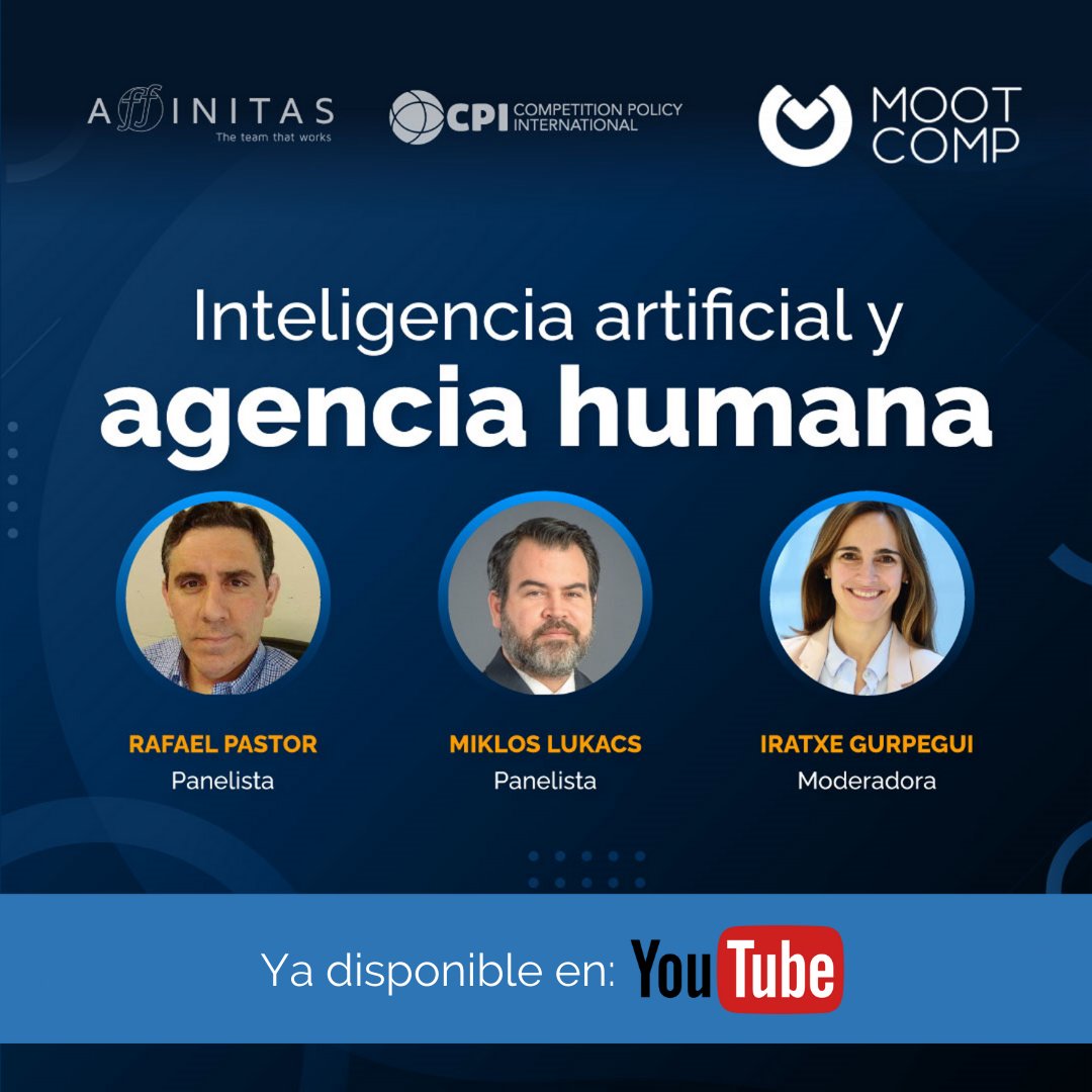 Mootcomp1's tweet photo. ¿Te perdiste o quieres volver a ver nuestra conferencia Inteligencia Artificial y Agencia Humana? Ya la puedes ver en nuestro canal de YouTube. 👇
https://t.co/HfP5xbvydk
#MootComp2021Latam #ViveMootComp #PasiónPorCompetir https://t.co/F9fpMX8M2t