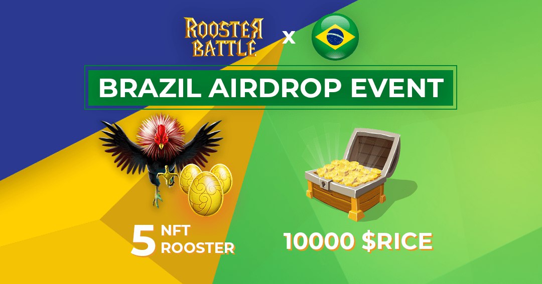RoosterBattle's tweet photo. #RoosterBattle the exclusive Airdrop for Brazilian Community. Have you joined already? Click here: https://t.co/bGpxPZHg7w https://t.co/XxrjYMPcrD