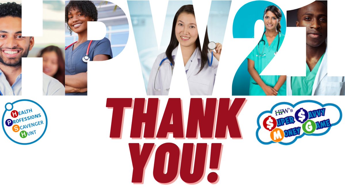 healthprofweek's tweet photo. Thank you to everyone who participated in #HPW2021!  Miss something?  You can find all of HPW On Demand by logging in (or signing up) here:  https://t.co/mzvclENVOm   #healthprofessionsweek https://t.co/CVdOgUFNVH