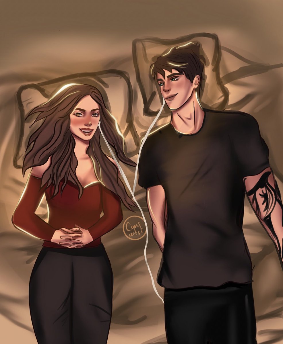 camsarti's tweet photo. Me moría de ganas por dibujar a Jared y Brooke https://t.co/fQrwF0XxYa