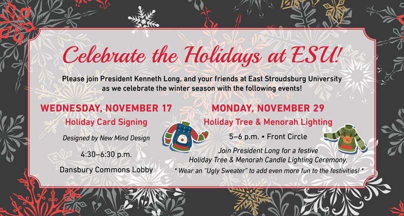 It's almost time for the holidays! ❄️ Break out the ugly sweaters &amp; join the celebration.